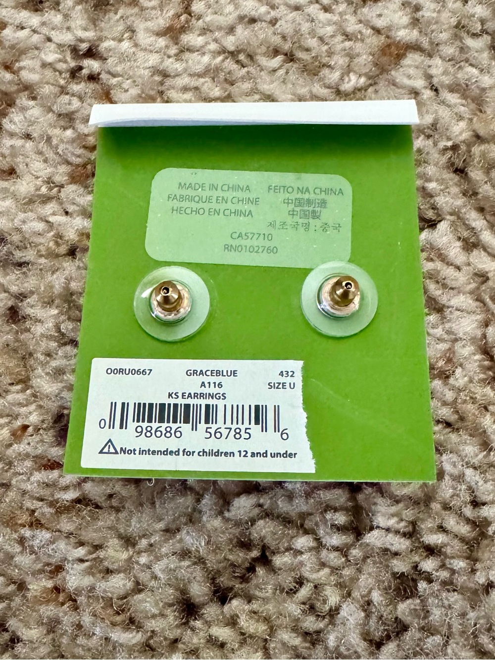 That Sparkle Round Earrings by Kate Spade - Picture 3 of 3